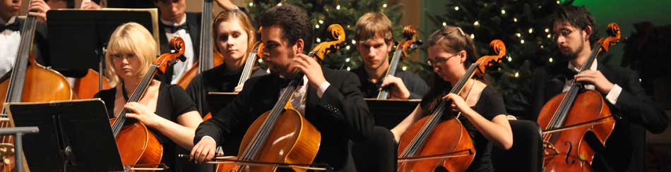 Music students play at Macky Christmas